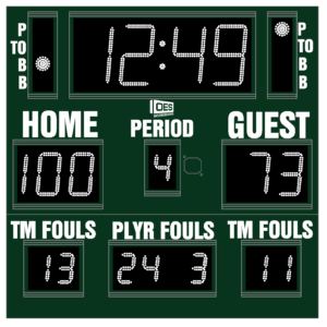 BASKETBALL, VOLLEYBALL, AND WRESTLING SCOREBOARD
