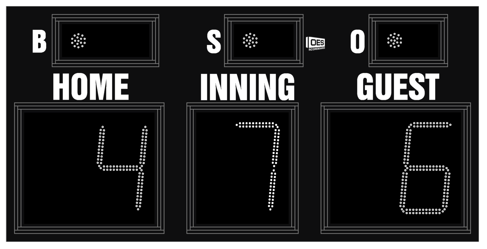 OUTDOOR SCOREBOARD for baseball and softball
