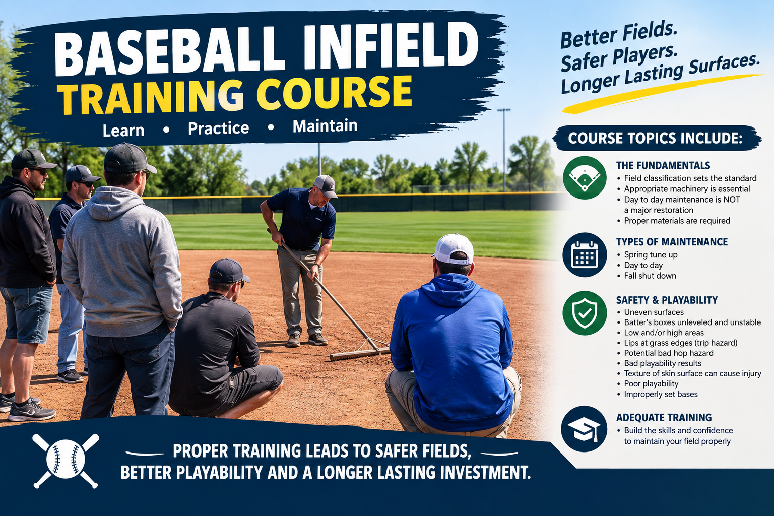 Baseball Infield Maintenance Course